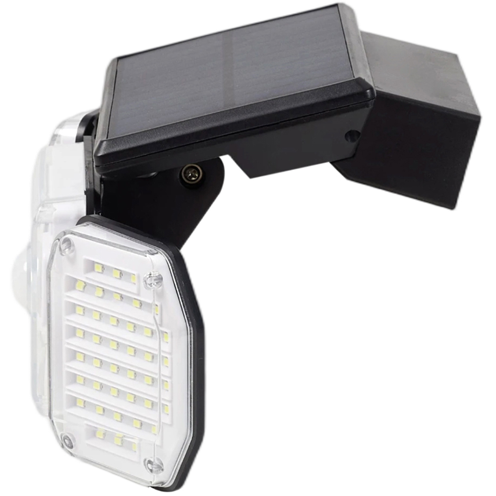 3-Head Rotating Solar Powered Motion Sensor Wall Light Image 2