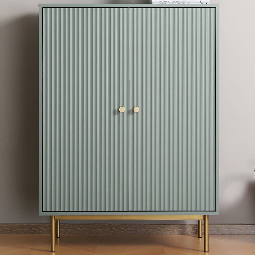 Devon 2 Door Sage Storage Cabinet Image 1