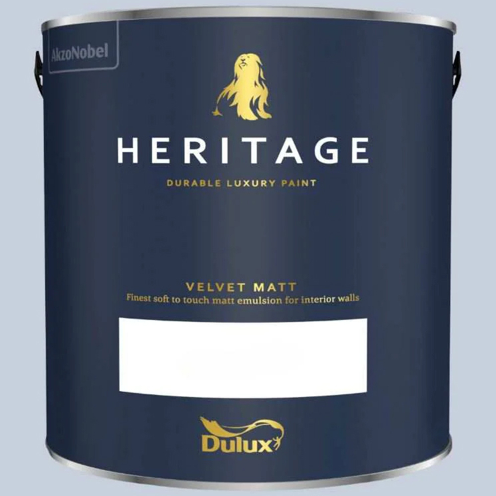 Dulux Heritage Walls and Ceilings Lavender Grey Velvet Matt Emulsion Paint 2.5L Image 2