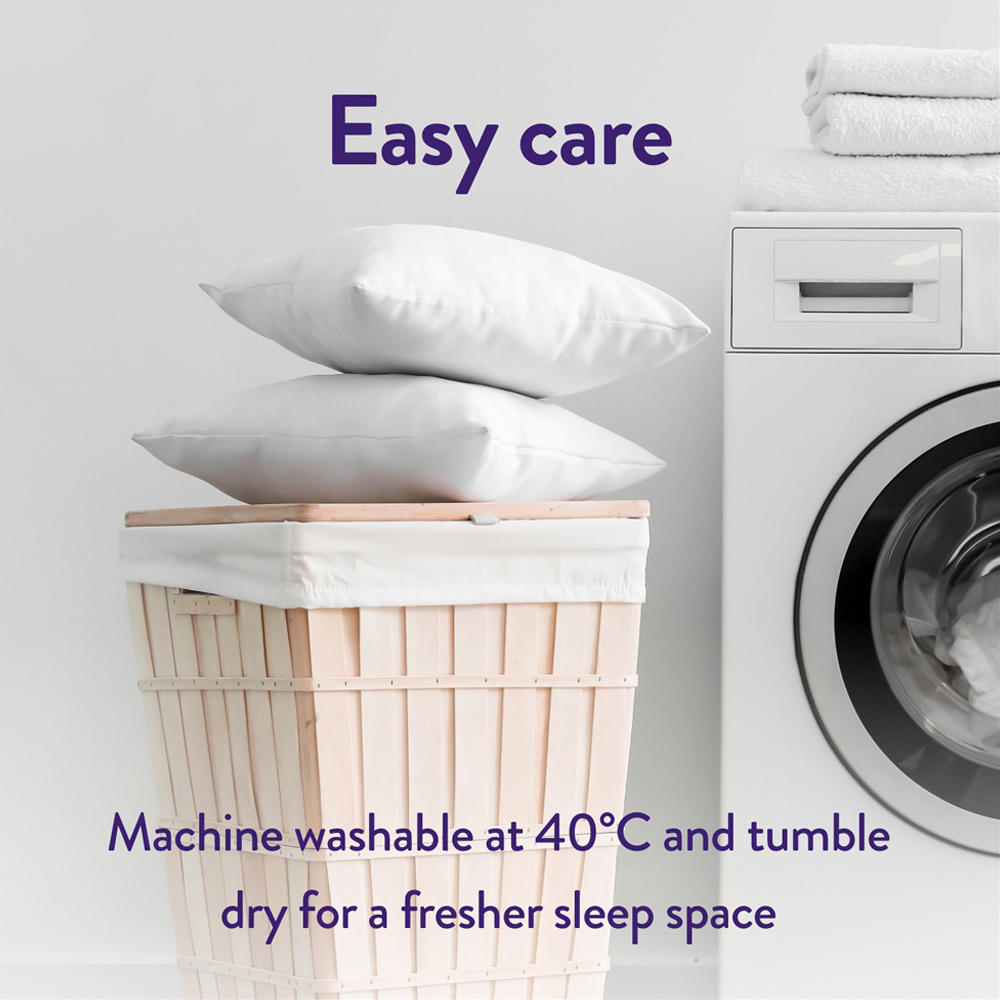 Slumberdown White Box Edge Pillow Image 5