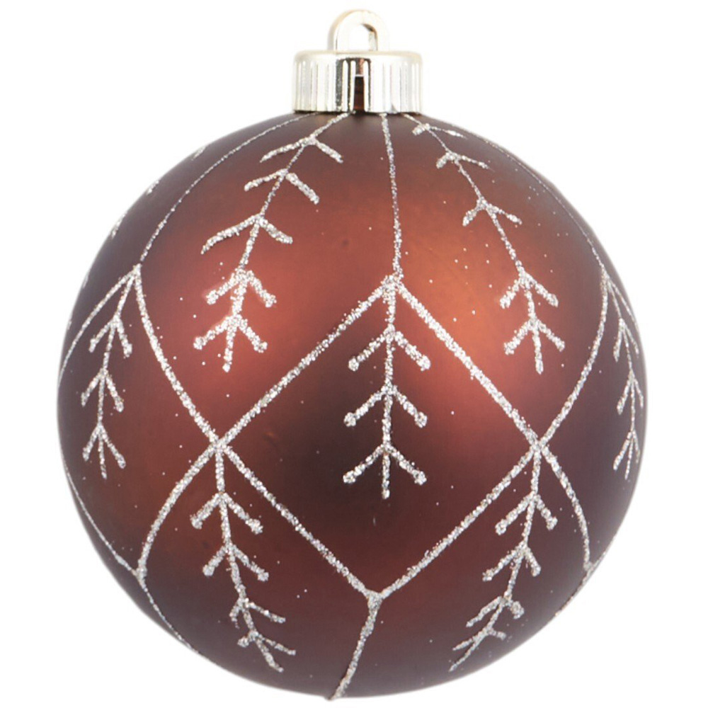 Pack of 4 Amber Charm Baubles Amber Image 5