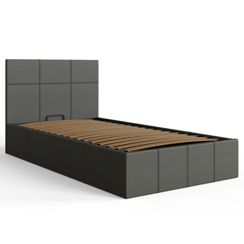 GFW Single Grey Side Lift Ottoman Bed Image 4