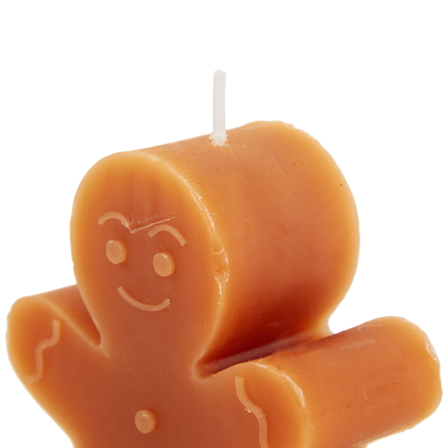 Scented Gingerbread Man Candle - Brown Image 3