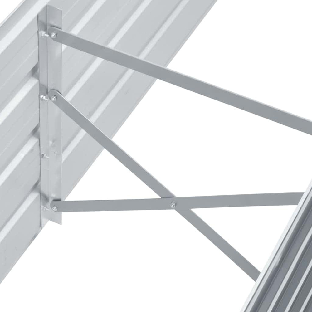 Walplus Grey Galvanised Steel Raised Bed 160 x 40 x 45cm Image 5
