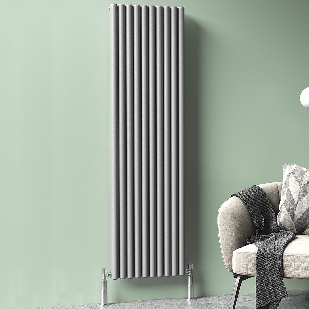 Towelrads Winchester 5522BTU Vertical Anthracite Aluminium Radiator 1800 x 446mm 1618W Image 2