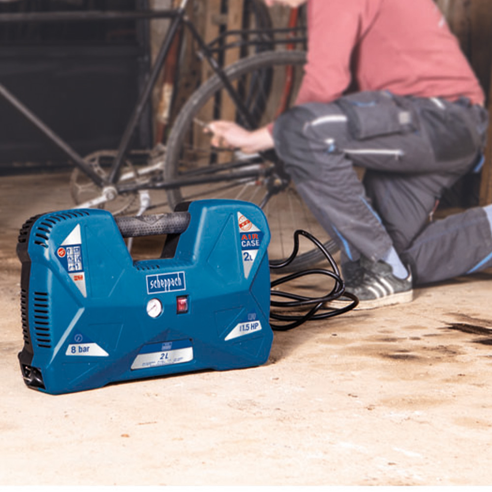 Scheppach 2L Air Case Portable Compressor 1100W Image 2