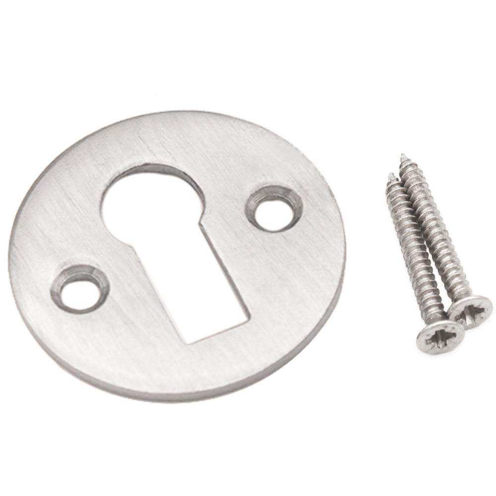 Spira Brass Victorian Satin Chrome Open Keyhole Image 2