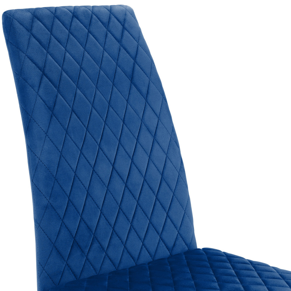 Julian Bowen Calabria Set of 4 Blue Dining Chair Image 6