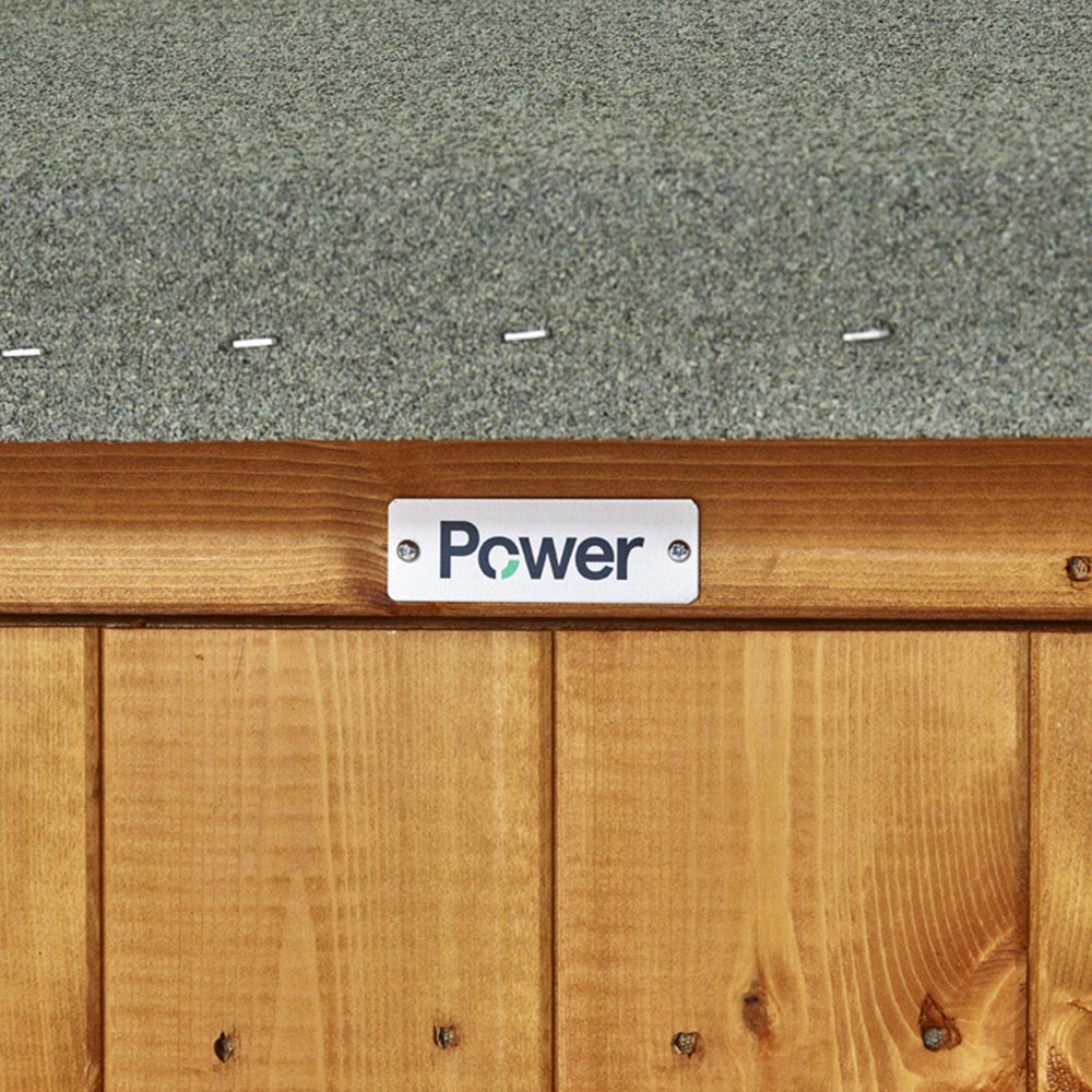 Power Sheds 14 x 8ft Double Door Apex Wooden Shed Image 3