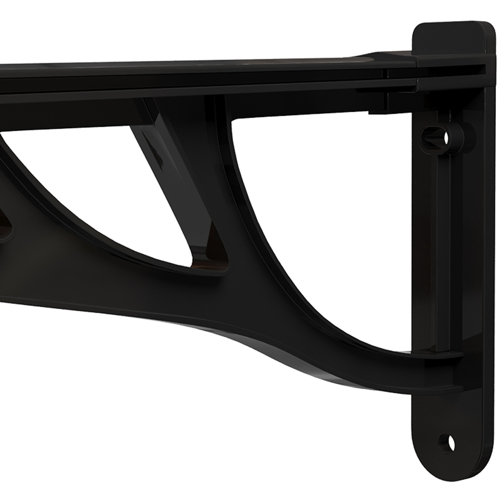 Living and Home Dark Brown Flat Door and Window Canopy 1.9 x 0.9m Image 6