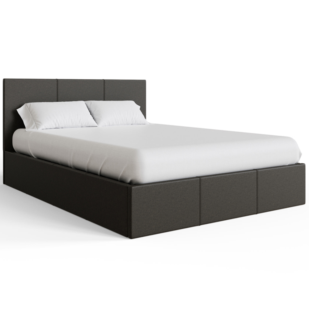 GFW Double Grey Side Lift Ottoman Bed Image 2