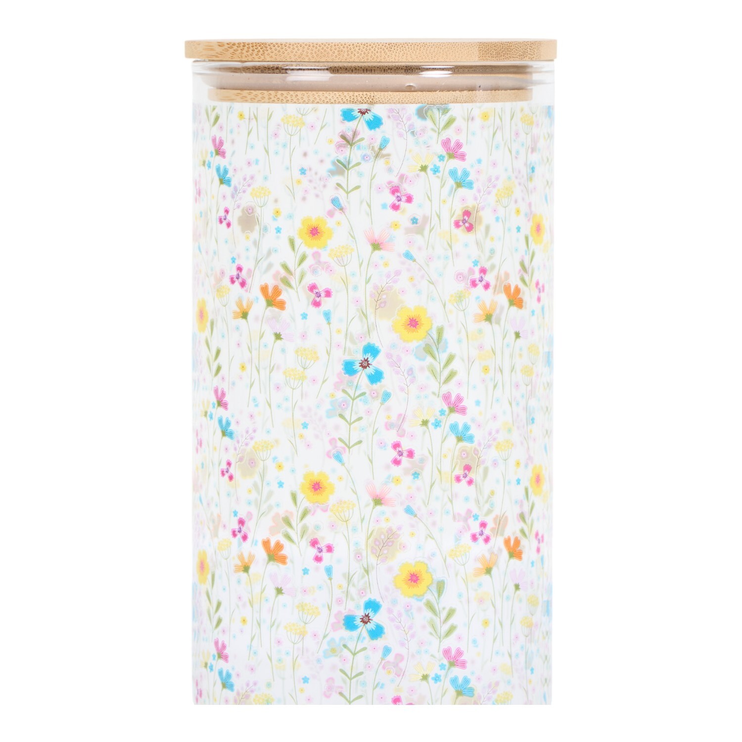 In Bloom Drinking Jar with Straw Multicolour Image 8