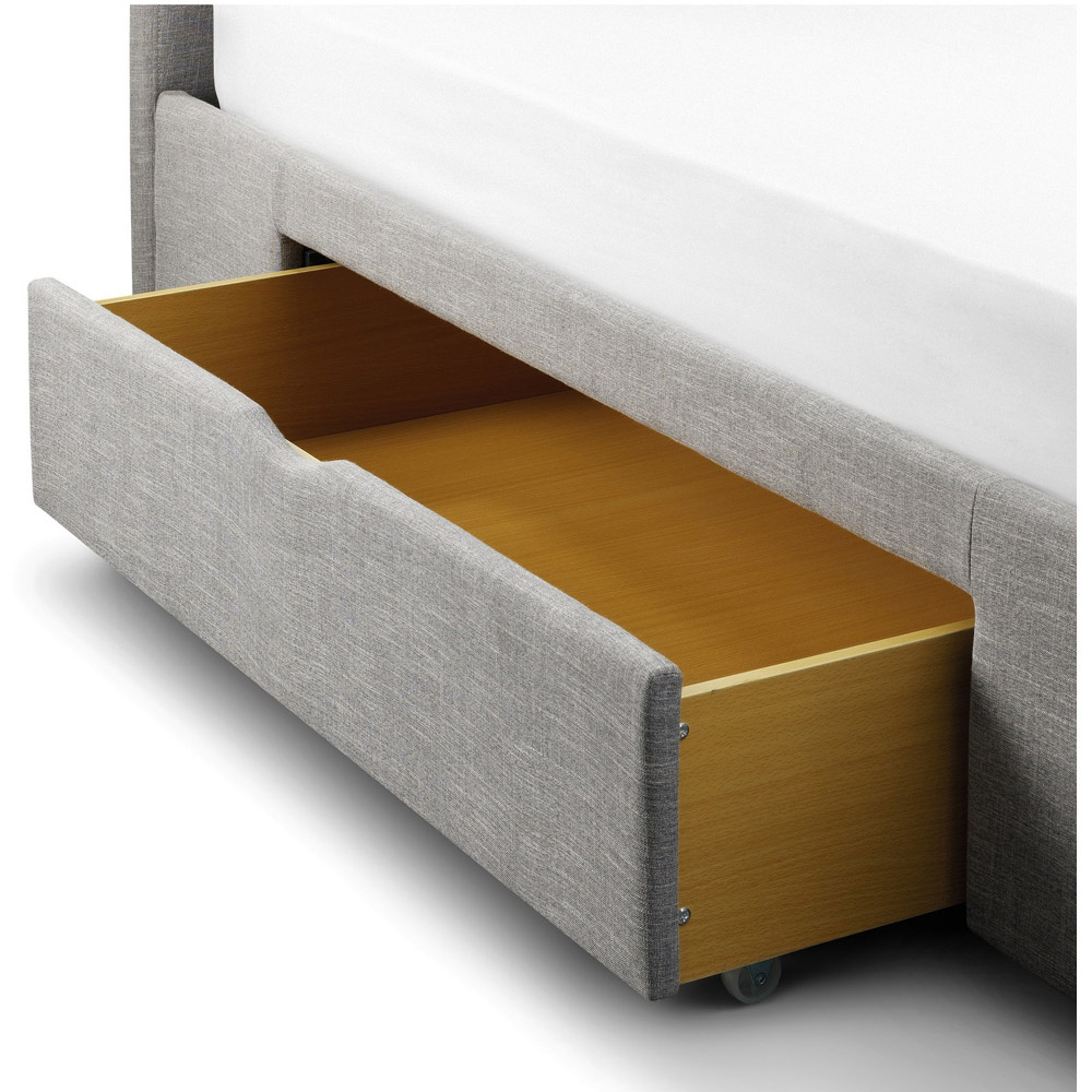 Julian Bowen Capri Double Light Grey Fabric Bed Frame Image 5