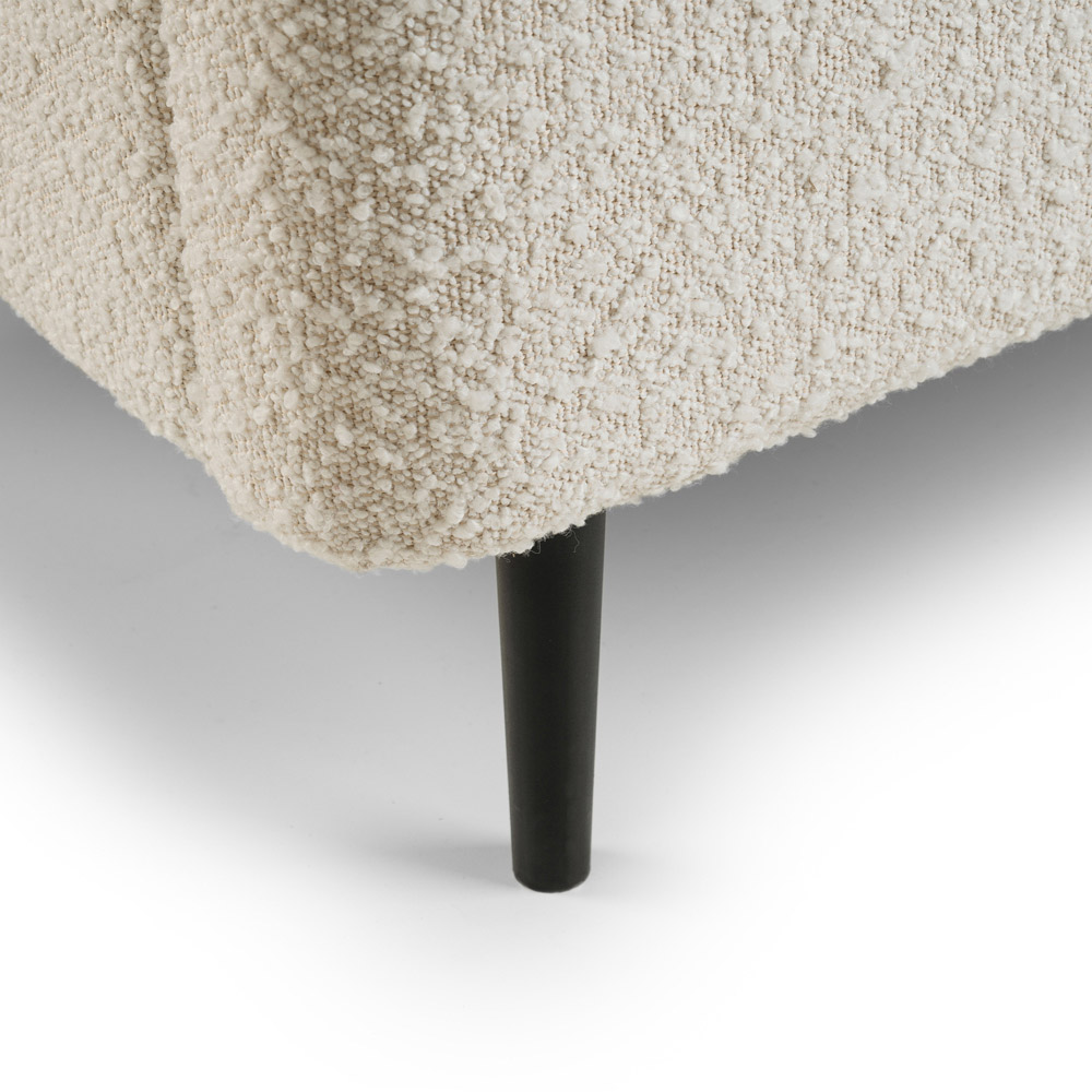 Julian Bowen Eden King Size Ivory Boucle Bed Frame Image 7