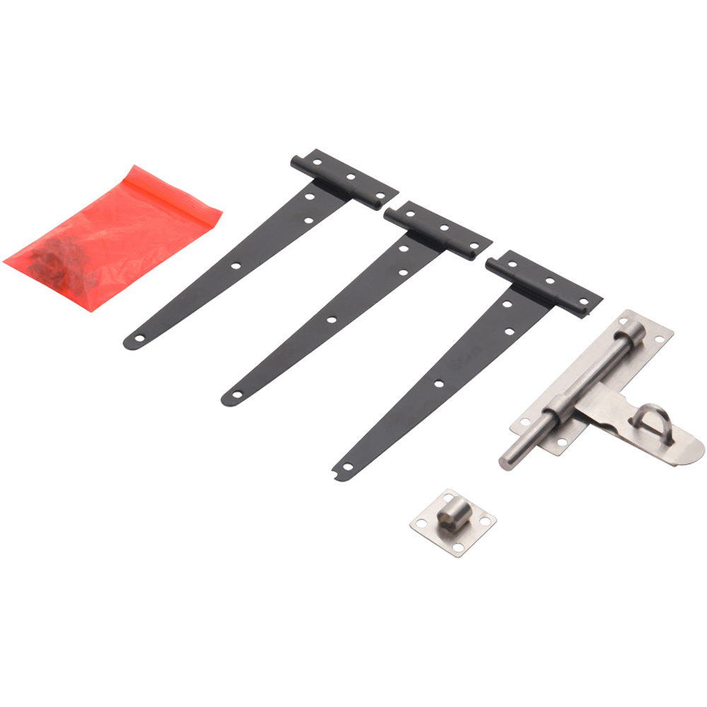 Living and Home 3 x 3ft Wooden Vintage Garden Fence Gate with Latch Image 5