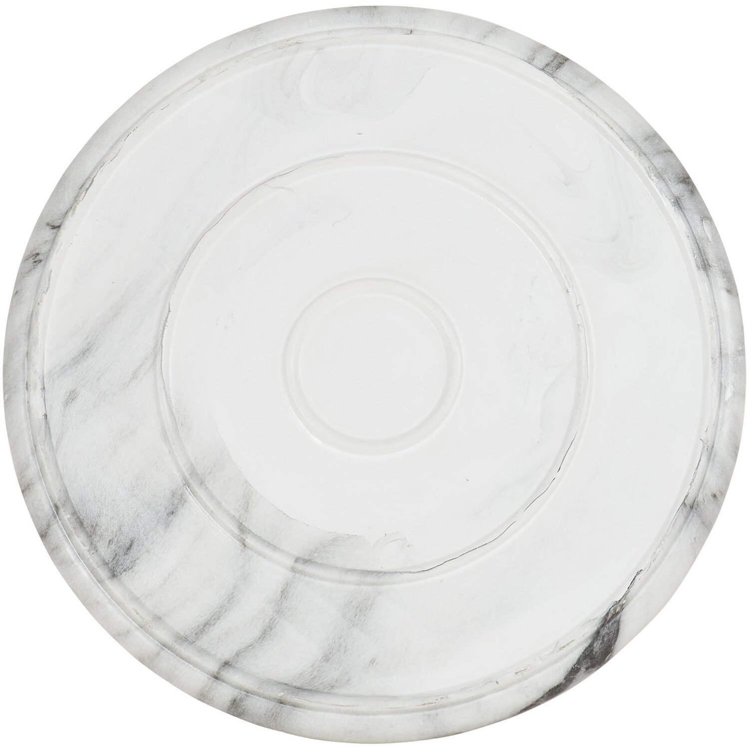 Marble Effect Tray - White Image 2