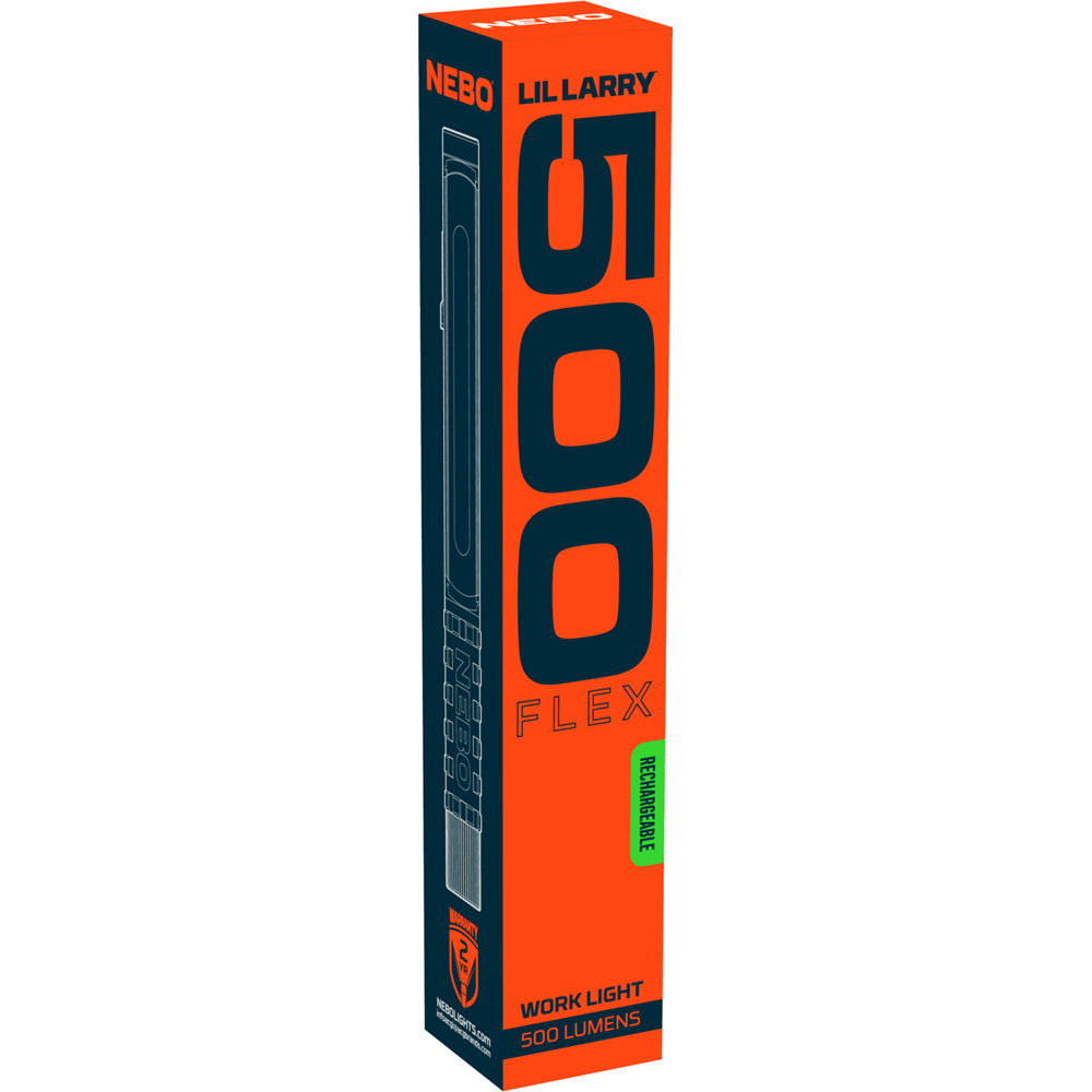 Nebo Lil Larry 500 Flex 500 Lumens Rechargeable COB Pocket Work Light Image 2