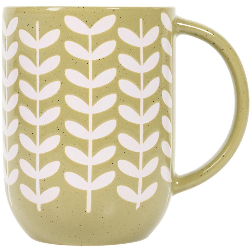 Plant Speckled Glazed Mug Olive Image 2
