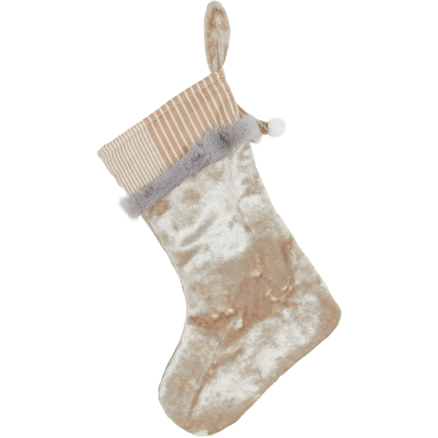 Hanging Mini Gonk Stocking Tree Decoration - Neutral Image 2