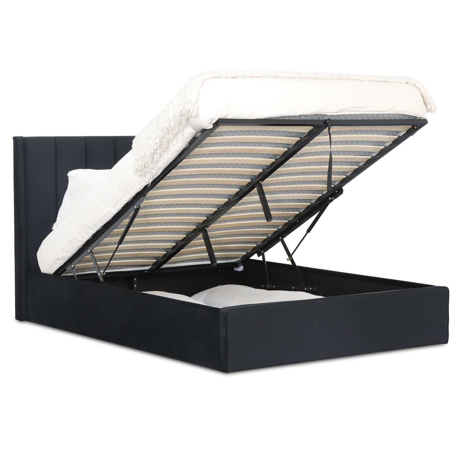 Willow Ottoman Black - Black / King Image 6