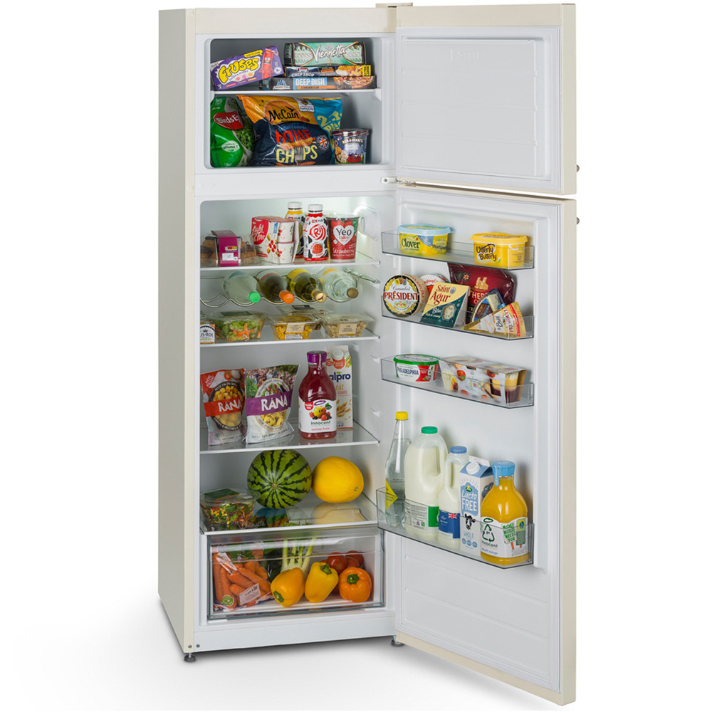 Montpellier MAB346EC Cream Top Mount Retro 312L Fridge Freezer Image 4
