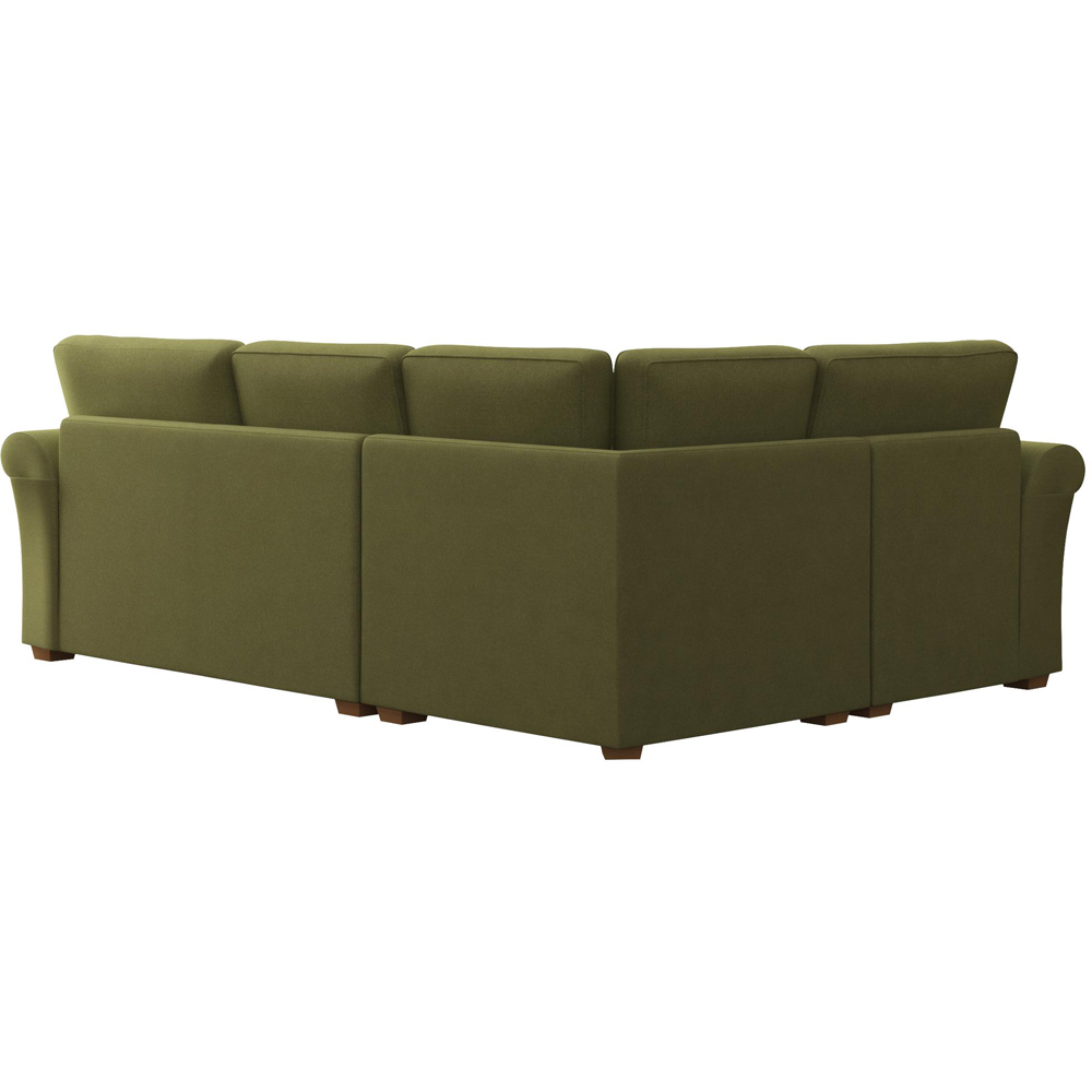 Castleacre 3 Seater Venice Olive Right Hand Fixed Back Corner Sofa Image 4