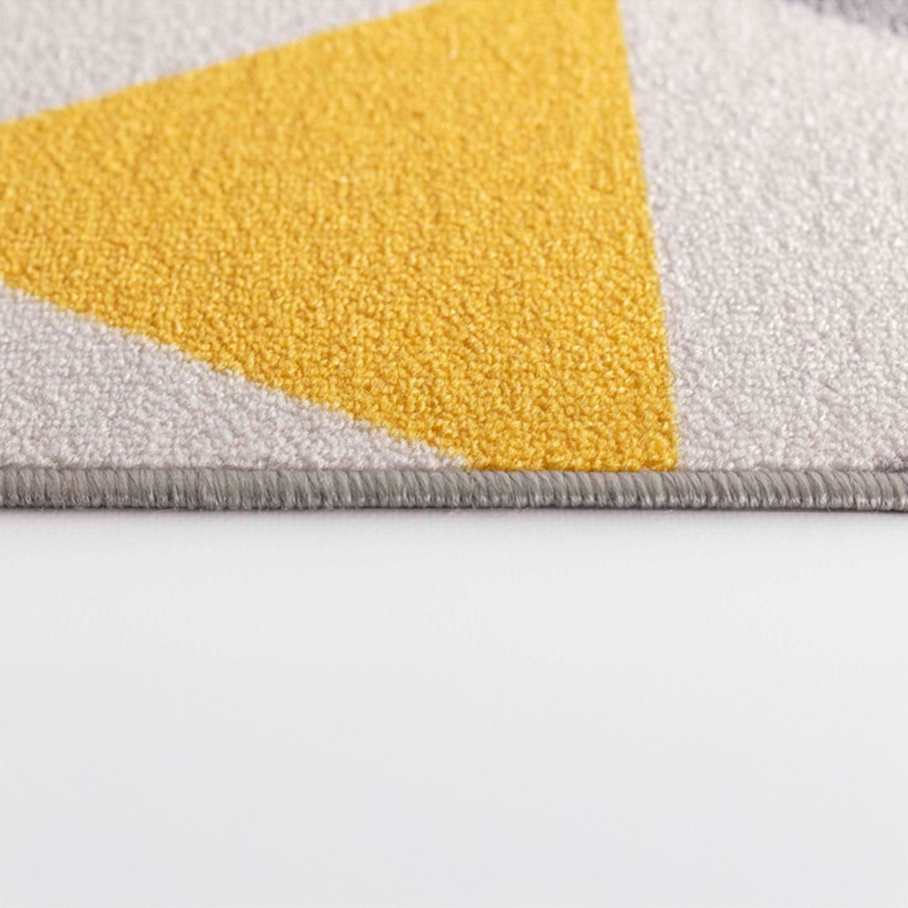 Desire Rugs Havana Light Gold Geometric Anti Slip Door Mat 90 x 57cm Image 3