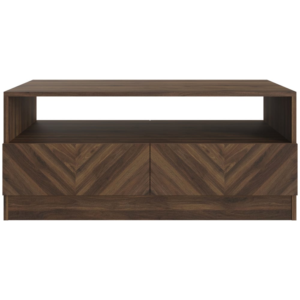 GFW Catania 2 Drawer Royal Walnut Coffee Table Image 4