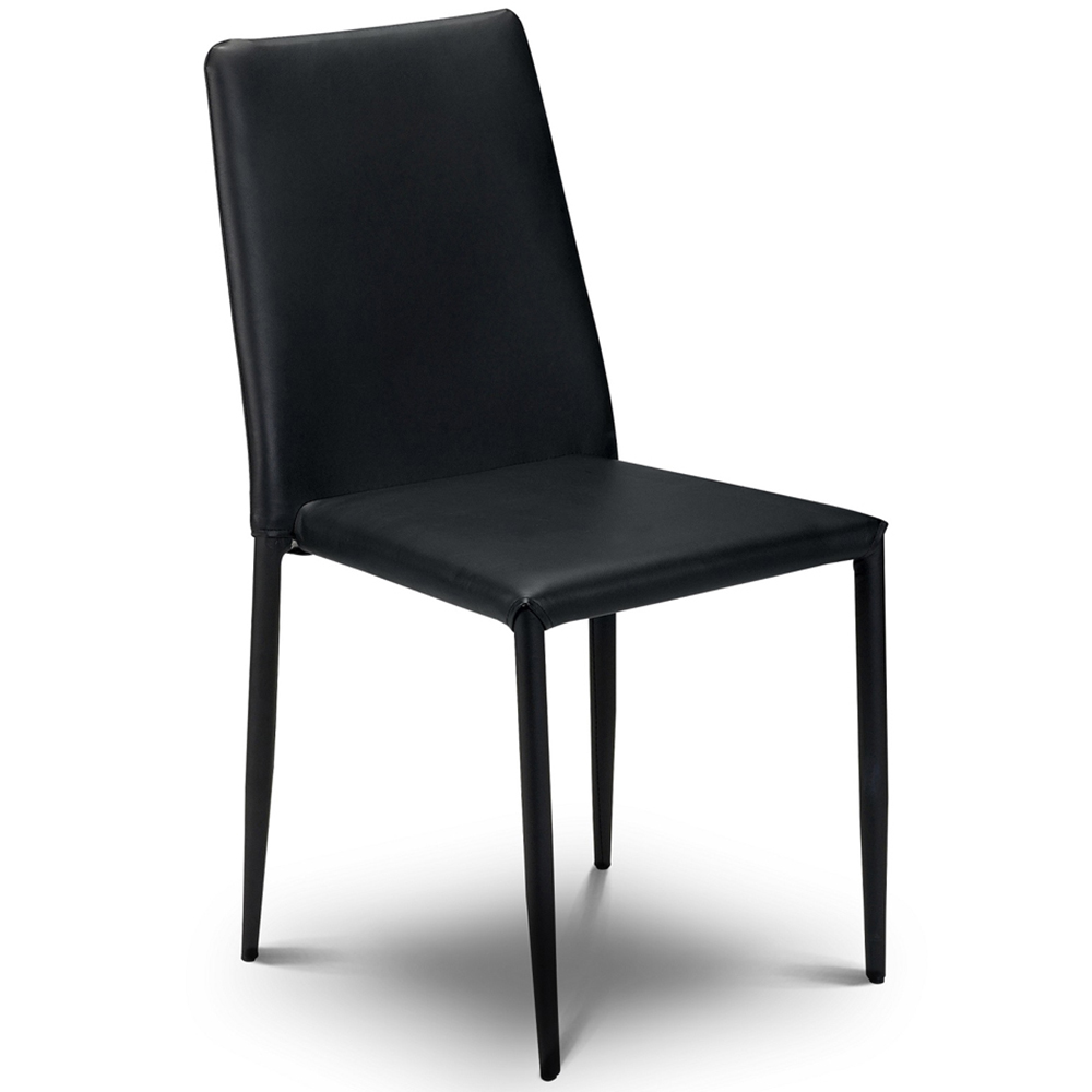 Julian Bowen Tribeca Jazz 4 Seater Dining Set Walnut and Black Image 5