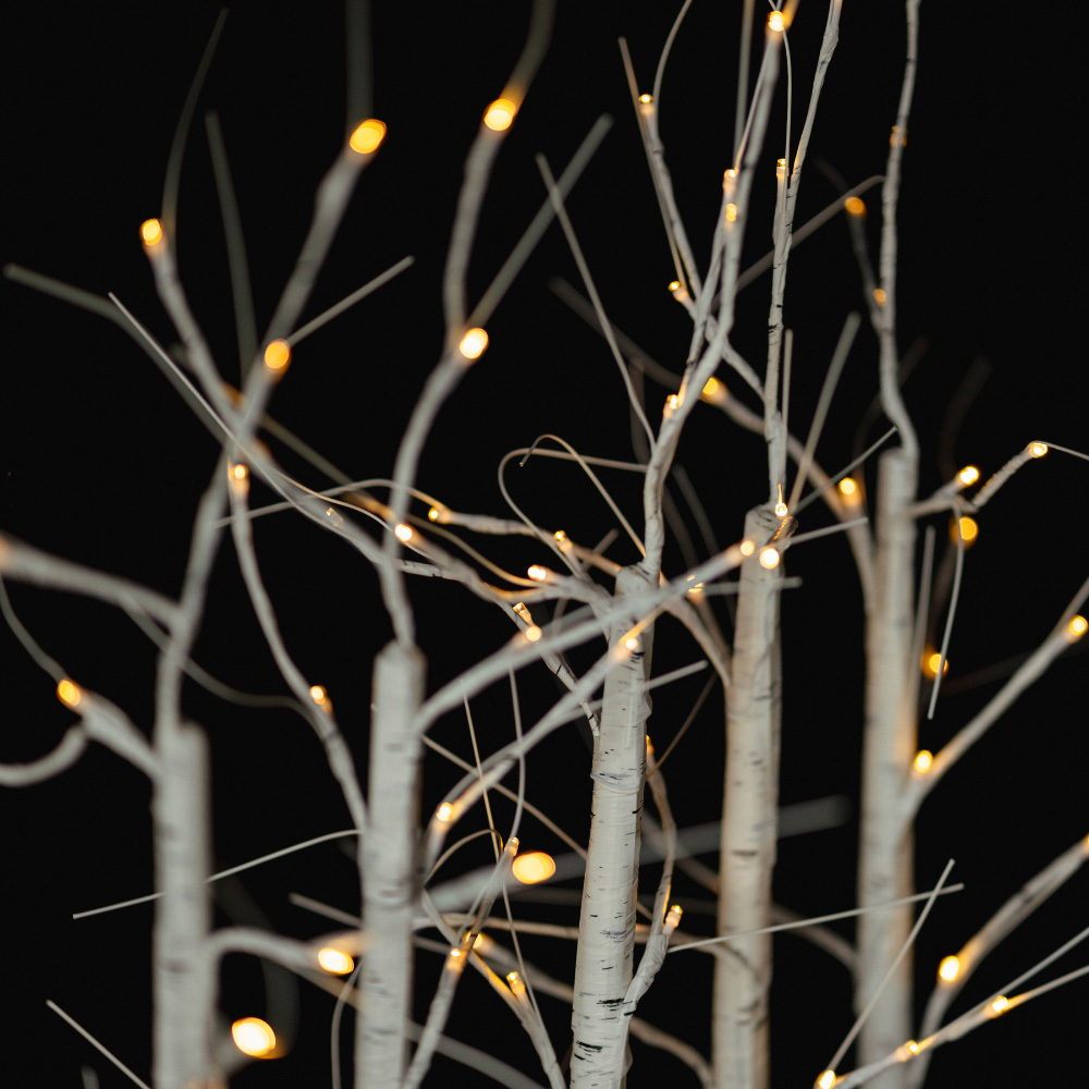 Marco Paul Warm White LED Pre-Lit Birch Twig Artificial Christmas Tree 2.6ft Image 4