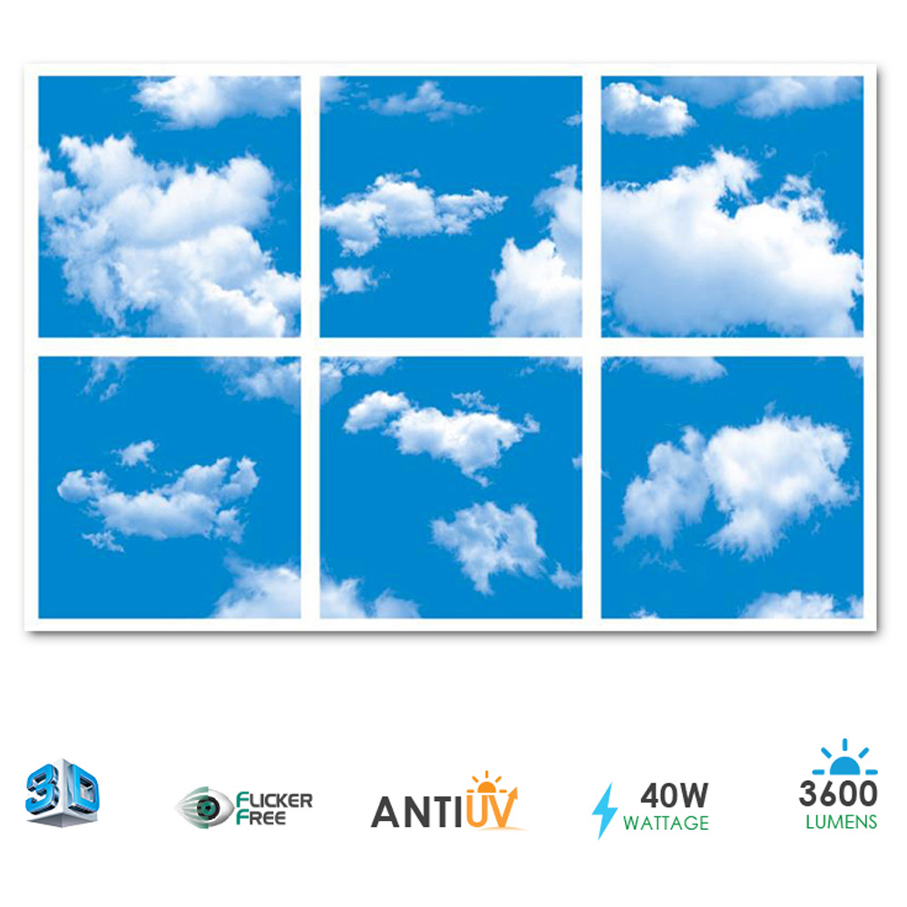 ENER-J 6 Sky Cloud 3D LED Panel Set Image 4
