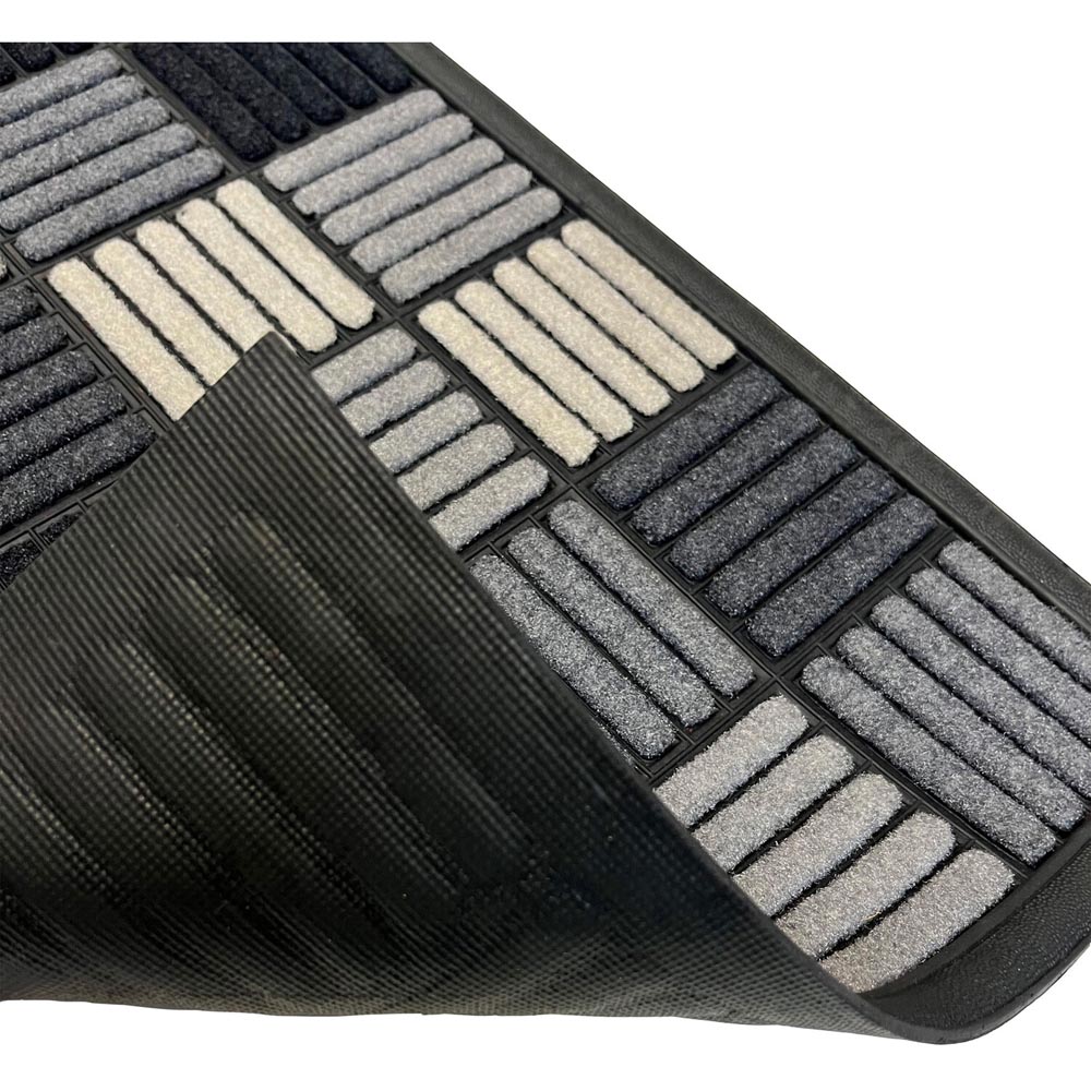 Scrape N Sorb Square DoormatBlack and Neutral Image 3