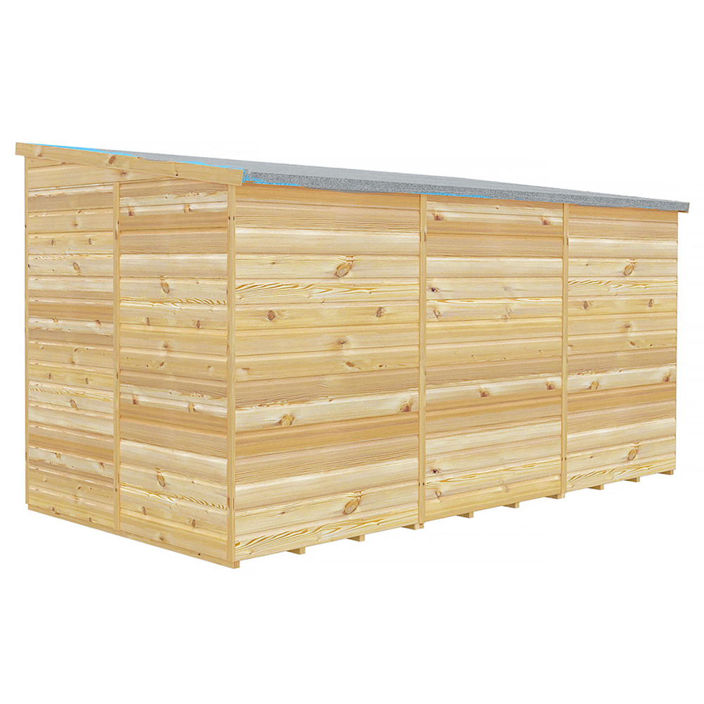 Shire GB 12 x 6ft Shiplap Pent Garden Shed Image 3