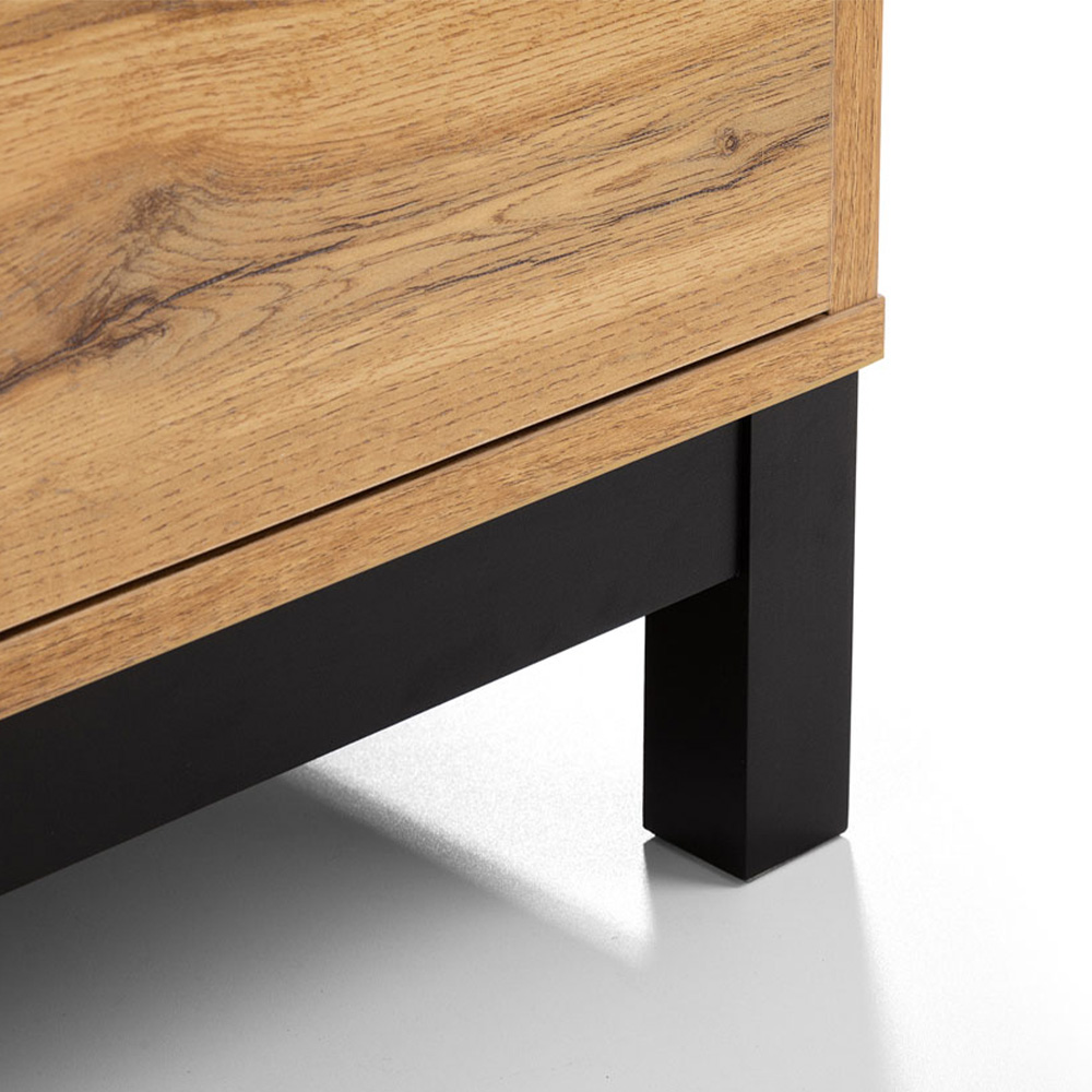 Julian Bowen Bali 6 Drawer Modern Oak Effect Wide Chest of Drawers Image 8