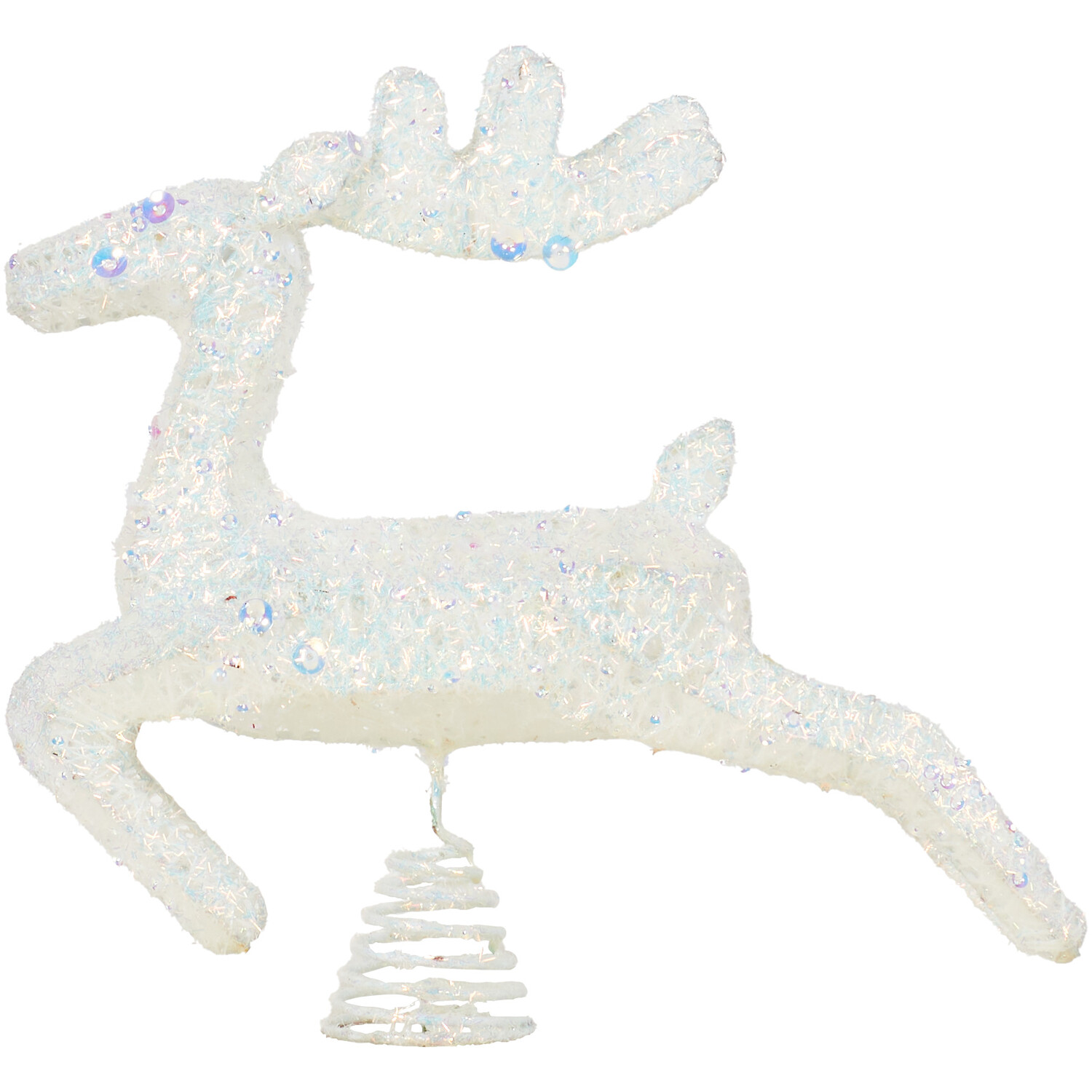 Leaping Stag Christmas Tree Topper - Iridescent Image 3