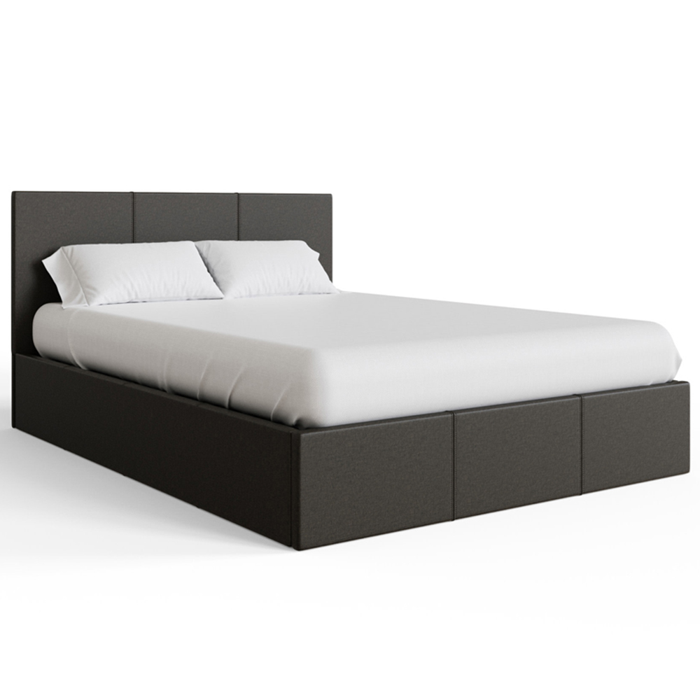 GFW King Size Grey End Lift Ottoman Bed Image 2