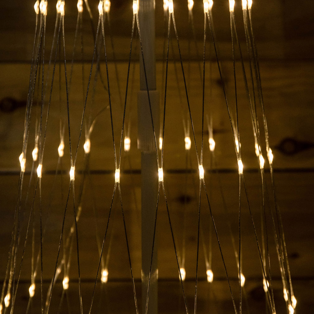 Samuel Alexander Warm White LED Light Up Christmas Cone Tree 8.2ft Image 3