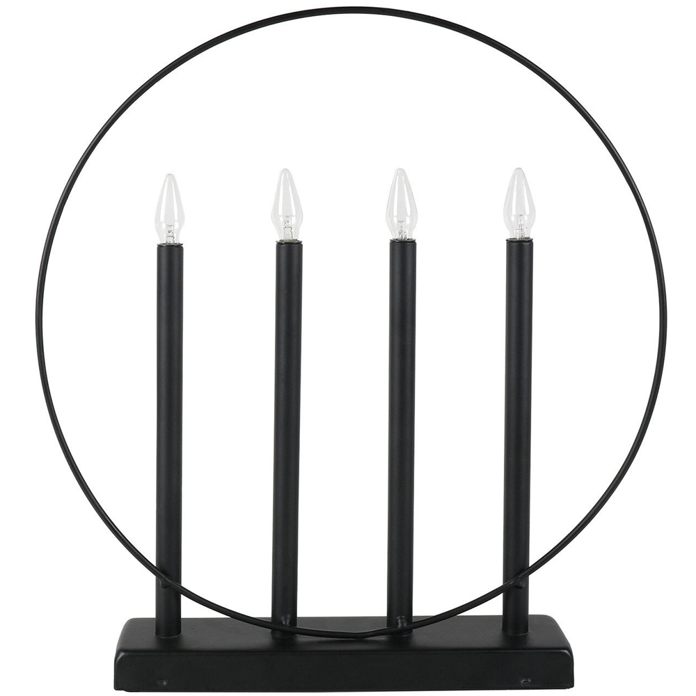 Circular Candle Bridge - Black Image 1