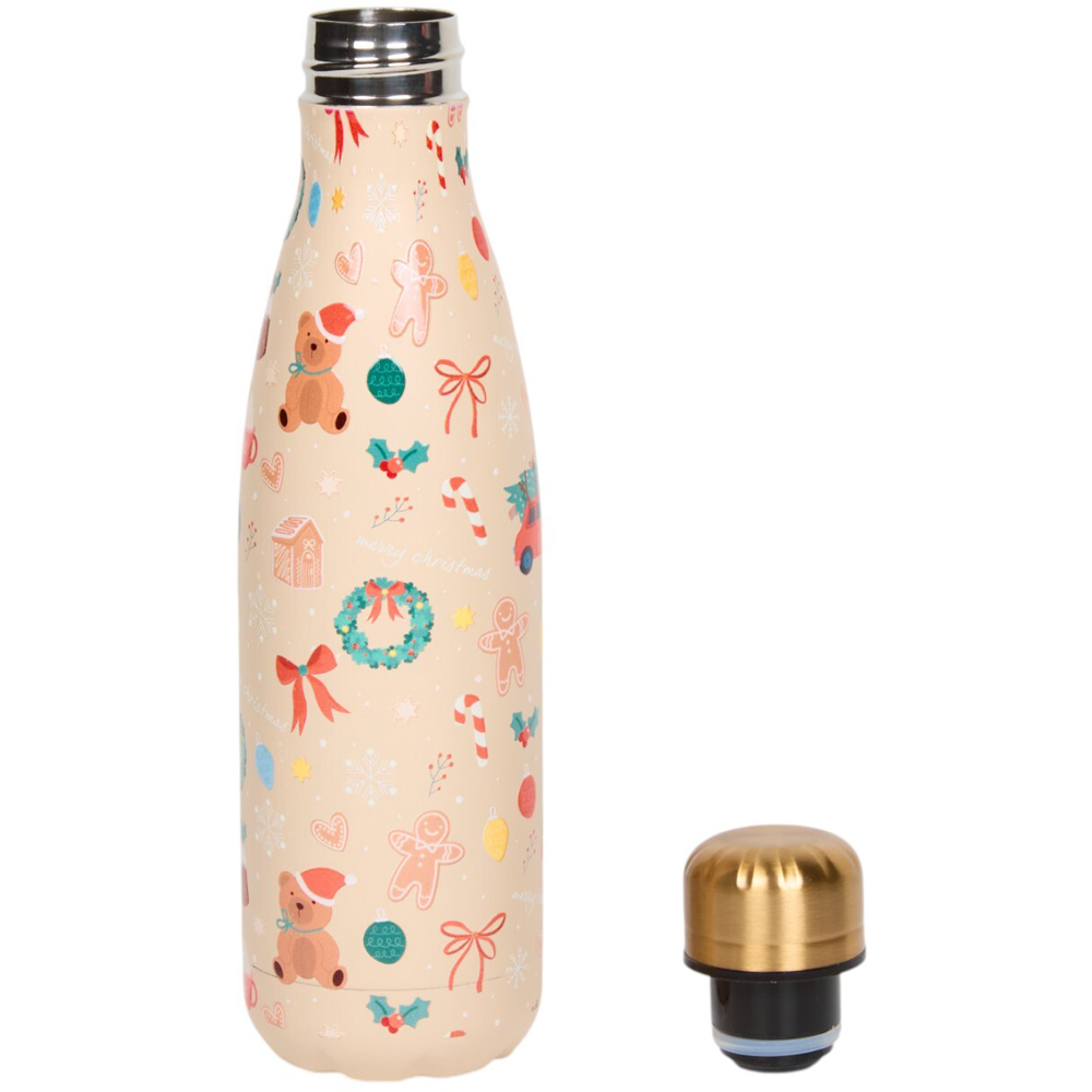 Stainless Steel Double Wall Vacuum Christmas Bottle Image 5