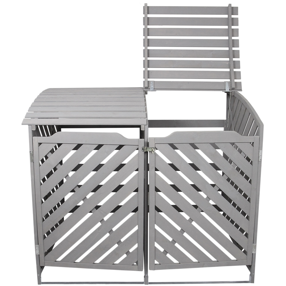 Monster Shop Grey Double Wheelie Bin Storage Image 2