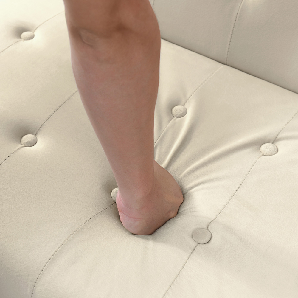 Indoor Living Olivia 3 Seater Natural Stone Sofa Bed Image 5