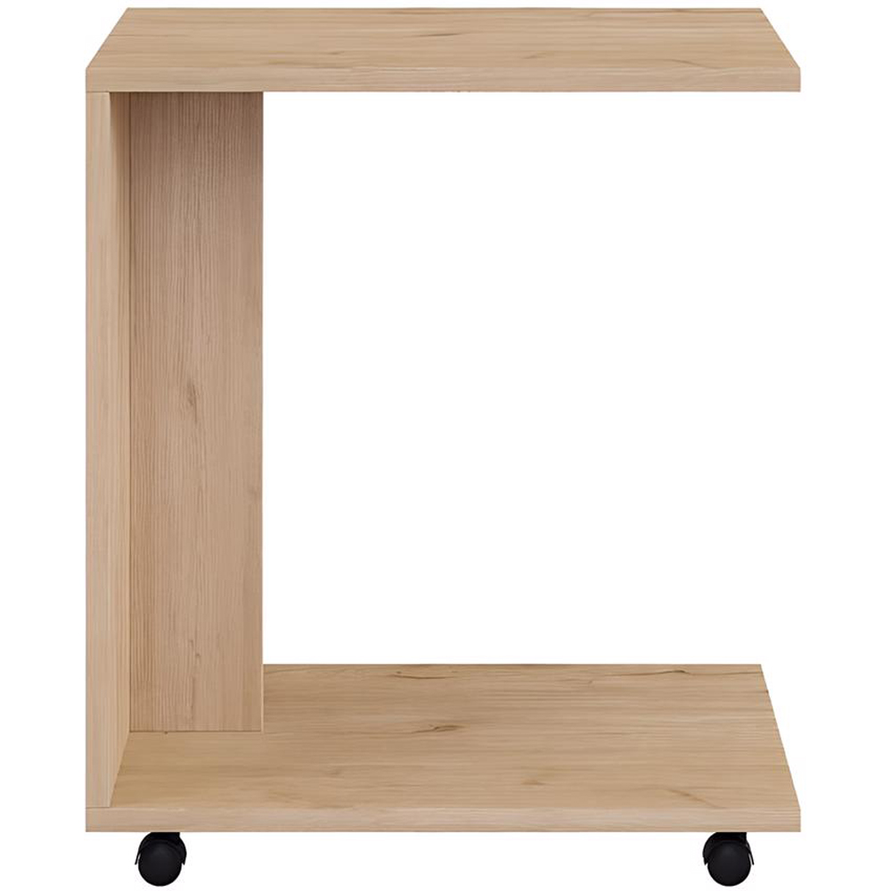 FWStyle Large Oak Effect Mobile Sofa Laptop Table Image 2