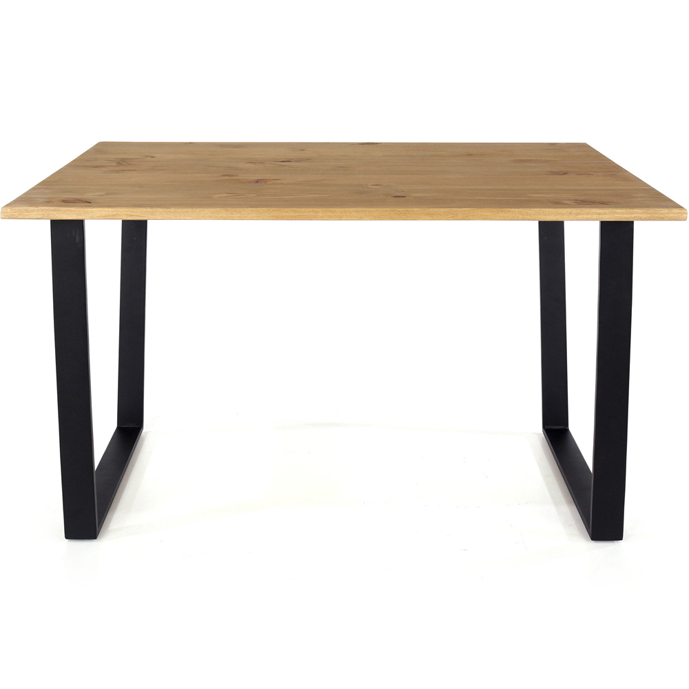 Core Products Texas 6 Seater Pine Solid Wood Dining Set Black and Antique Image 3