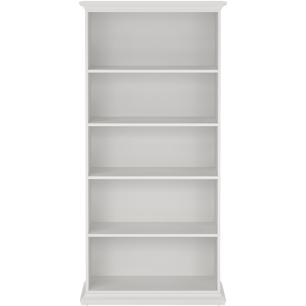 Florence Paris 5 Shelf White Tall Bookcase Image 3