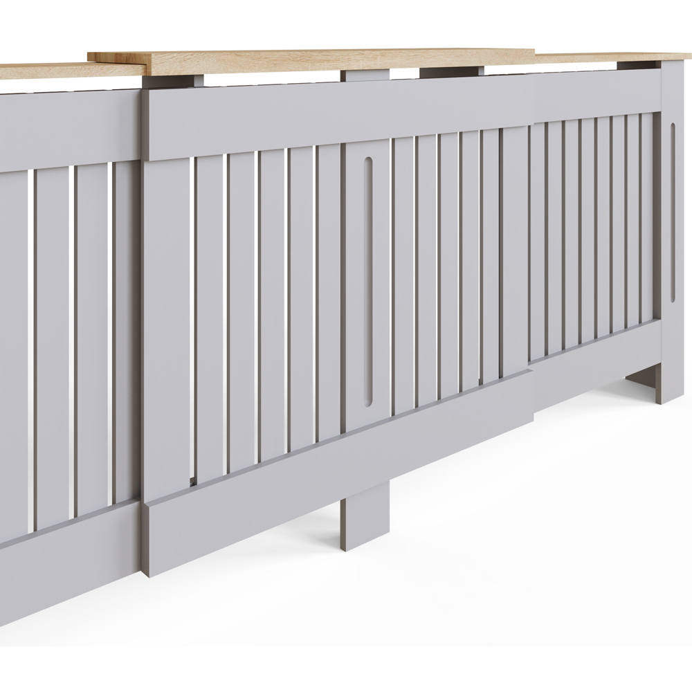 GFW Longslow Grey Adjustable Radiator Cover Image 7
