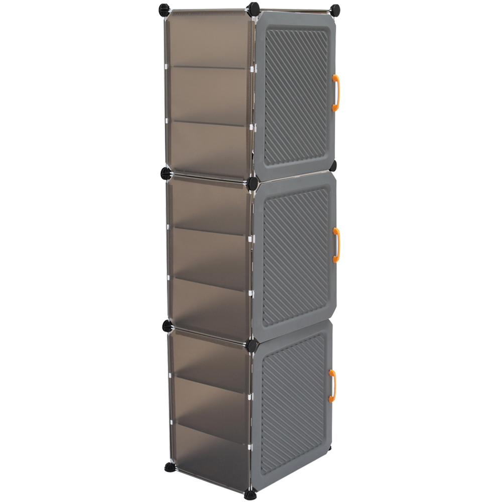 Living and Home 3 Door Multi Layer Shoe Cabinet Image 4
