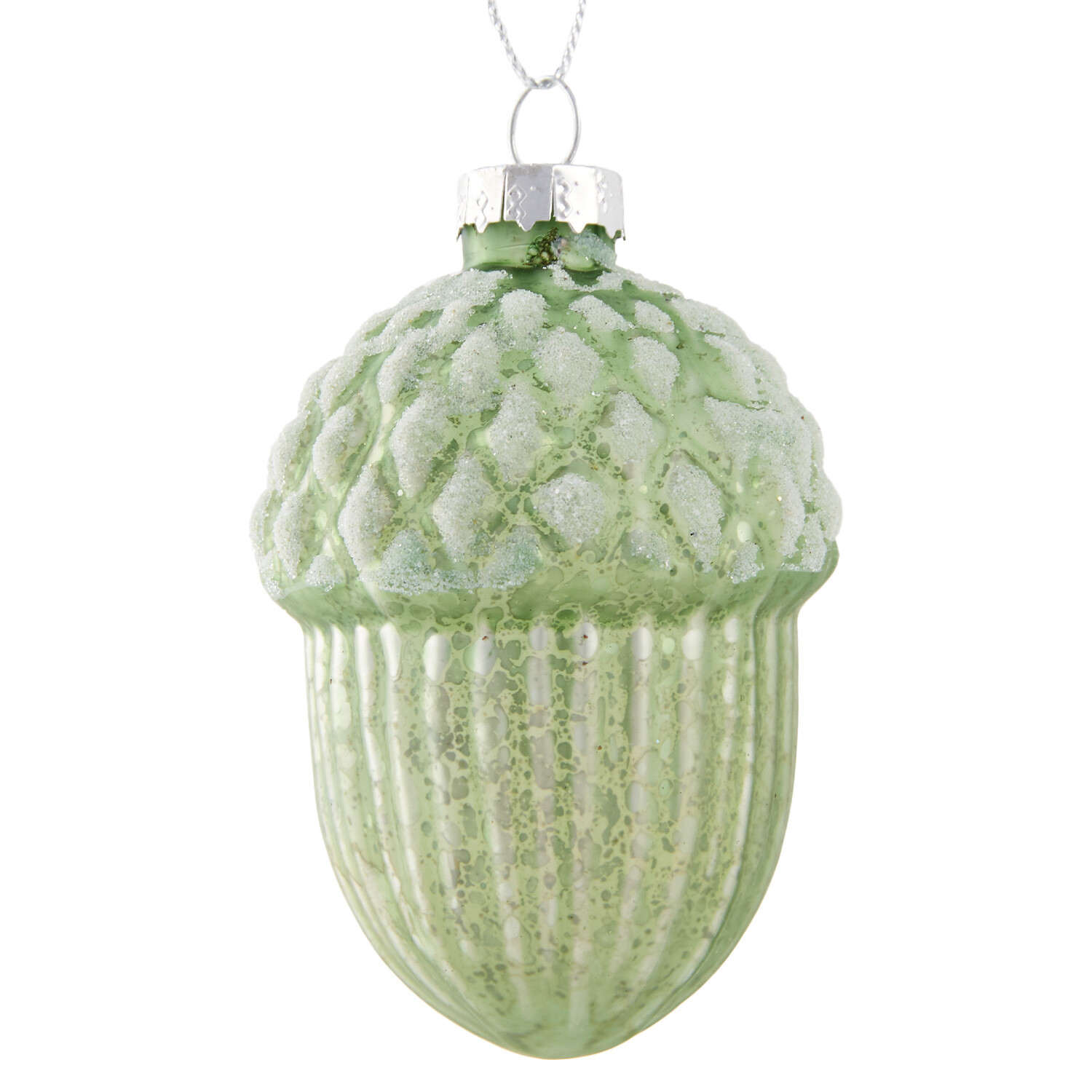 Sage Green Frosted Pinecone or Acorn - Sage Image 1