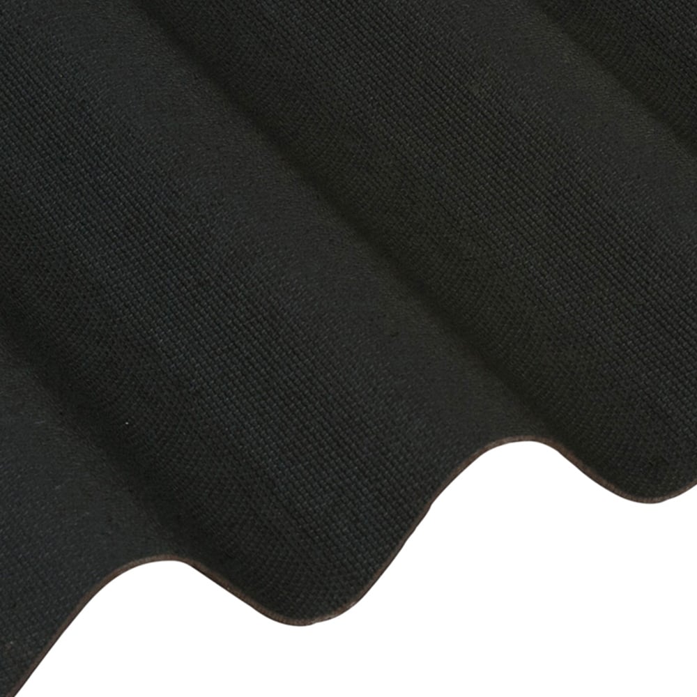 Coroline Black Corrugated Bitumen Sheet 950 x 2000mm Image 2