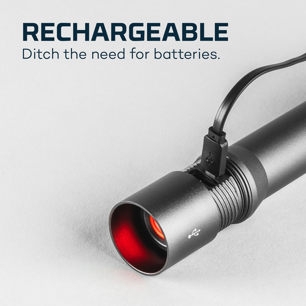 Nebo Davinci 2000 2000 Lumens Rechargeable LED Torch with 4x Zoom and Magnetic Base Image 4