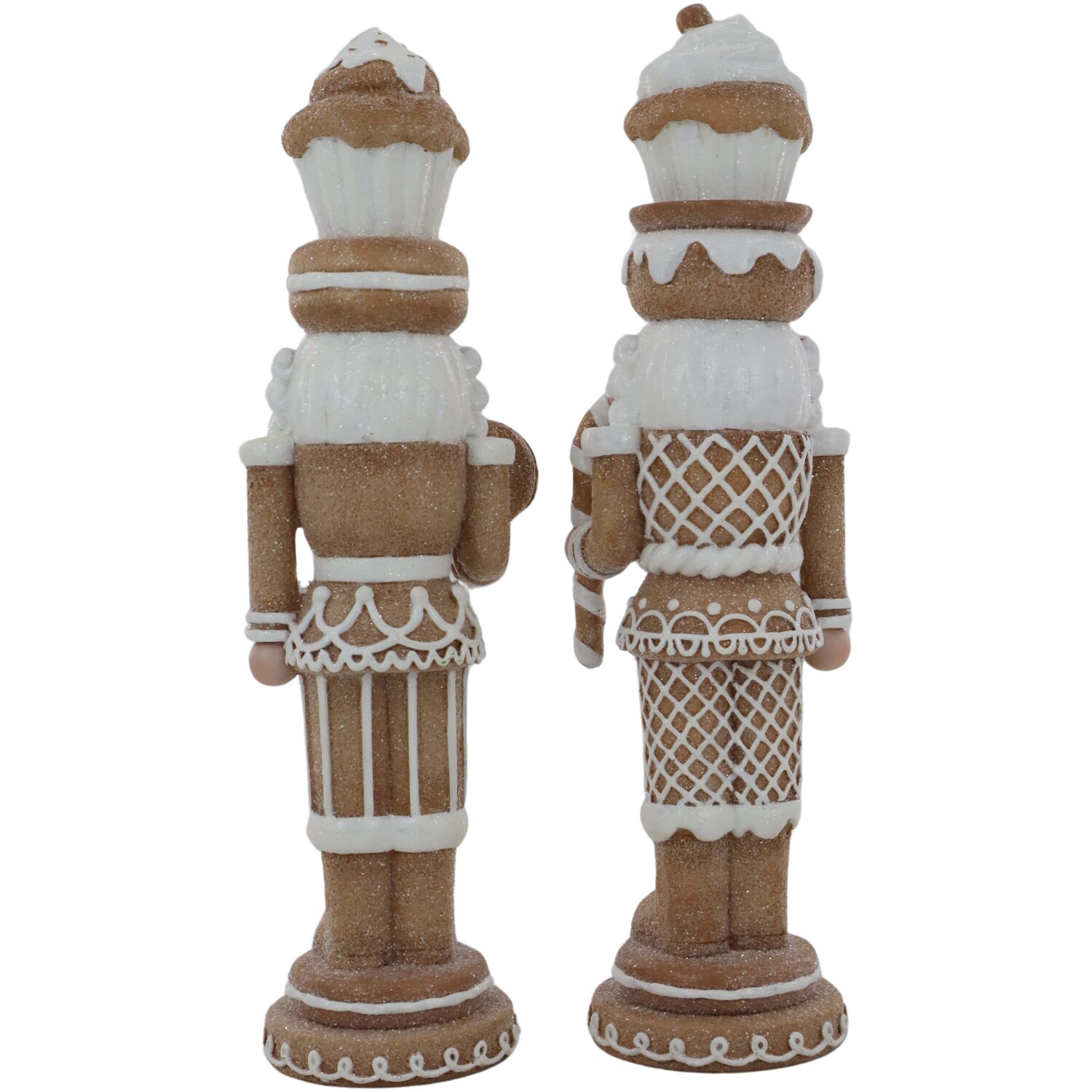 Festive Gingerbread Nutcracker Brown and White Image 3